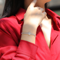 S925 silver moissanite bracelet new hand jewelry wholesale