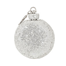 New rhinestone crystal Outdoor Stainless Steel Small Wine Pot Portable Small Wine Bottle Keychain