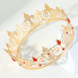 Alloy Crystal Crown Men's Birthday Party Men's Crown