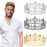Alloy Crystal Crown Men's Birthday Party Men's Crown