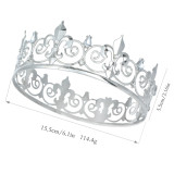Alloy Crystal Crown Men's Birthday Party Men's Crown