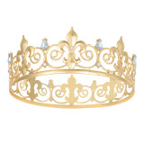 Alloy Crystal Crown Men's Birthday Party Men's Crown