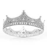 Men's Crown Headwear crystal Crown Prince Retro Palace Birthday