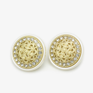20mm snap button metal  Vintage rhinestone