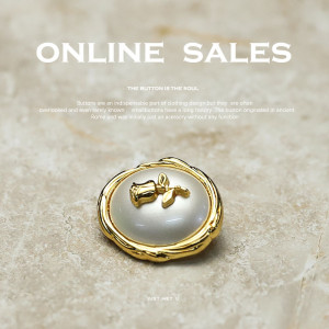 20mm rose oval snap button metal  pearl