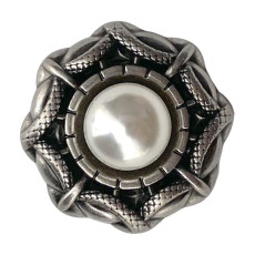 20mm snap button metal  pearl