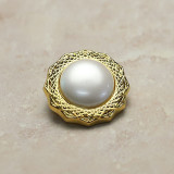 20mm  snap button metal  pearl