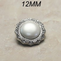 12mm  snap button metal  pearl