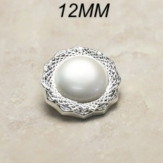 12mm  snap button metal  pearl