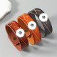 20mm snap button bracelet  retro men's cowhide bracelet