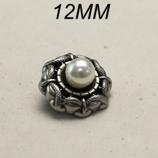 12mm snap button metal  pearl