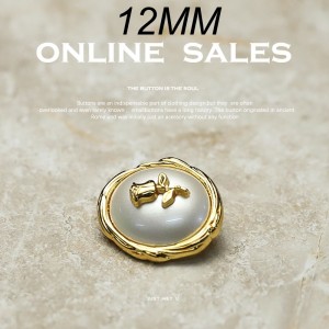 12mm rose oval snap button metal  pearl