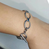 20mm snap button Stainless steel 316L bracelet, titanium steel OT buckle bracelet