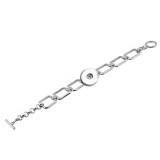 20mm snap button Stainless steel 316L bracelet, titanium steel OT buckle bracelet