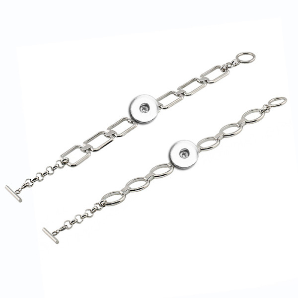 20mm snap button Stainless steel 316L bracelet, titanium steel OT buckle bracelet