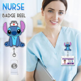 Cartoon Acrylic Easy Pull Buckle for Medical Care Badge Reel ID holder