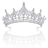 Wedding bride rhinestone crystal alloy crown hair accessory