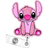 Cartoon Acrylic Easy Pull Buckle for Medical Care Badge Reel ID holder