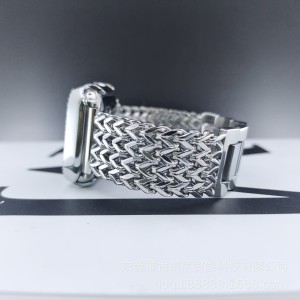New woven stainless steel four row chain strap suitable for IWatch1-9 generation Apple Watch strap