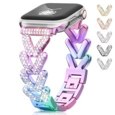 Metal Watch Strap Watch1-10 Series Universal Octopus with rhinestones Watch Strap Full Diamond