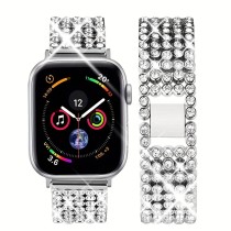 Suitable for Apple Watch Big Diamond Metal Watch Strap IWatch1-9 Generation