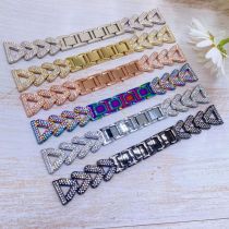 Metal Watch Strap Watch1-10 Series Universal Octopus with rhinestones Watch Strap Full Diamond
