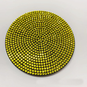 Car water cup pad with diamond inlay, car anti slip pad silicone rubber