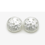 20mm snap button metal rhinestone Golden Silver Flower Pearl Snowflake love