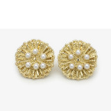 20mm snap button metal rhinestone Golden Silver Flower Pearl Snowflake love