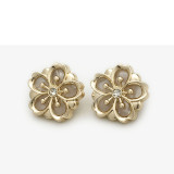 20mm snap button metal rhinestone Golden Silver Flower Pearl Snowflake love