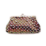 Retro multifunctional women's handbag, coin purse, multi-color sequin small bag