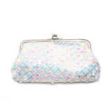 Retro multifunctional women's handbag, coin purse, multi-color sequin small bag