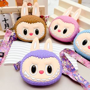 New labubu Zero Wallet Large Cartoon Cute Storage Crossbody Bag Hot Selling Wholesale silicone