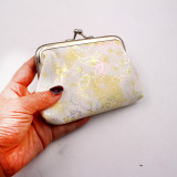PU gradient butterfly 4-inch clip bag, women's hand-held small wallet