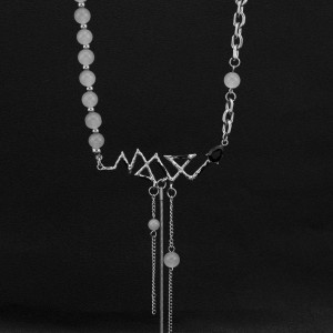 Necklace Round Beads Tassel Female Couple Necklace