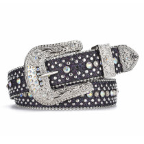 Diamond Belt Women's Y2K Wind Wide Waist Belt with Diamond Inlaid Jeans Belt