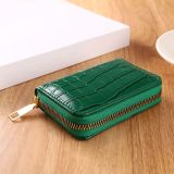 New Stone Pattern PU Large Capacity Zero Money Bag Card Storage Wallet