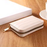 New Stone Pattern PU Large Capacity Zero Money Bag Card Storage Wallet