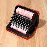 New Stone Pattern PU Large Capacity Zero Money Bag Card Storage Wallet