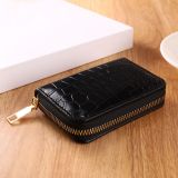 New Stone Pattern PU Large Capacity Zero Money Bag Card Storage Wallet