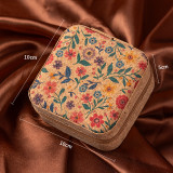 Vintage high-end cork portable jewelry box, earrings, rings, jewelry storage box