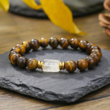 Hot selling crystal bracelet, tiger eye elastic bracelet, natural stone bead bracelet wholesale