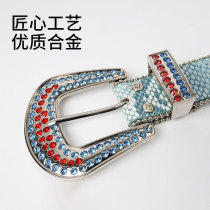 Diamond belt, women's belt, crystal diamond, acrylic color diamond sequin accessories, punk rock jeans belt