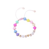 Children's colorful love woven bracelet letters BIG-SISTER sisters friendship gift