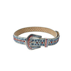 Diamond belt, women's belt, crystal diamond, acrylic color diamond sequin accessories, punk rock jeans belt