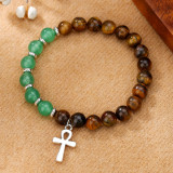 Hot selling crystal bracelet, tiger eye elastic bracelet, natural stone bead bracelet wholesale