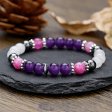 Hot selling crystal bracelet, tiger eye elastic bracelet, natural stone bead bracelet wholesale