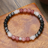 Hot selling crystal bracelet, tiger eye elastic bracelet, natural stone bead bracelet wholesale