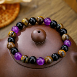 Hot selling crystal bracelet, tiger eye elastic bracelet, natural stone bead bracelet wholesale
