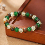 Hot selling crystal bracelet, tiger eye elastic bracelet, natural stone bead bracelet wholesale